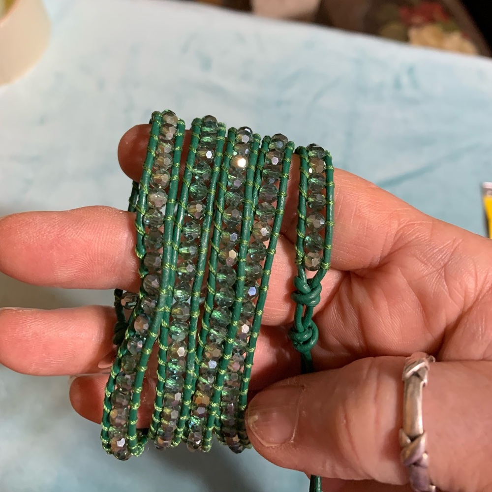 VICTORIA EMERSON | green  Wrap Bracelet